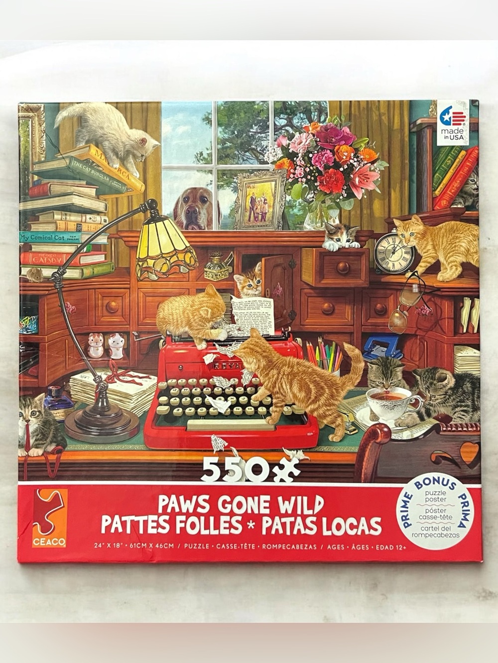 🧩 Paws Gone Wild 550-Piece Puzzle